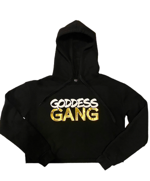Goddess Gang Crop top Hoodie
